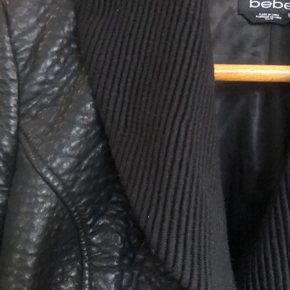 👀 Vegan Bebe crop jacket. Xs - Picture 3 of 13